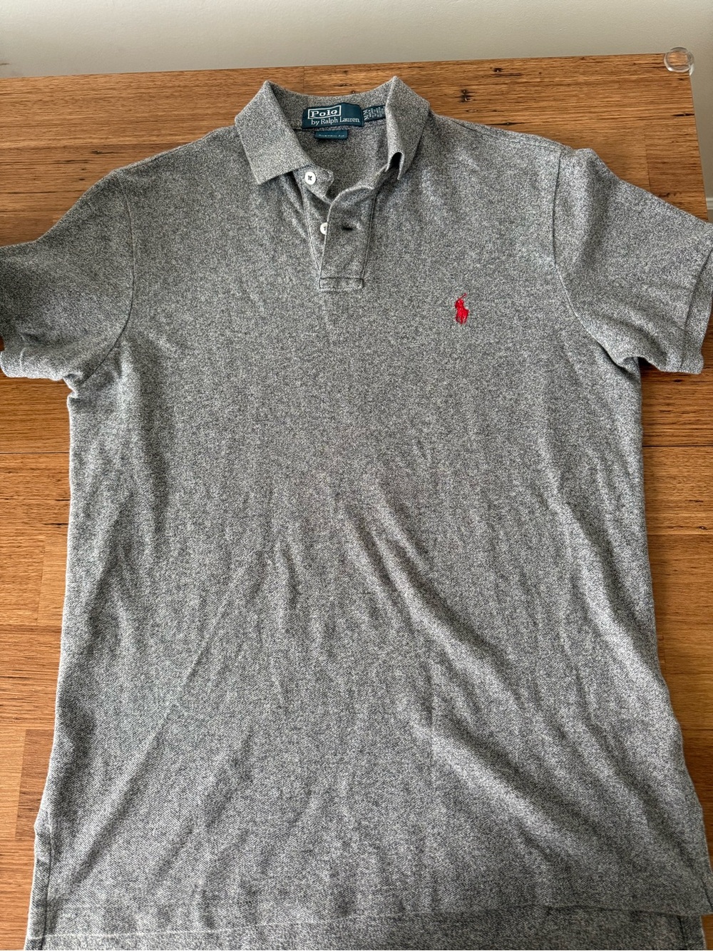 Polo by Ralph Lauren Grey Polo Shirt with Red Pony